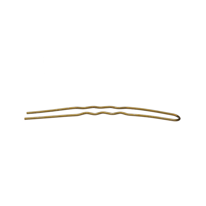 Bolsa 10 Horquillas Bronce Curva Moño Ondulada 75mm