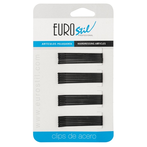 Carton 24 Clips 50mm Negro Mate Antideslizante