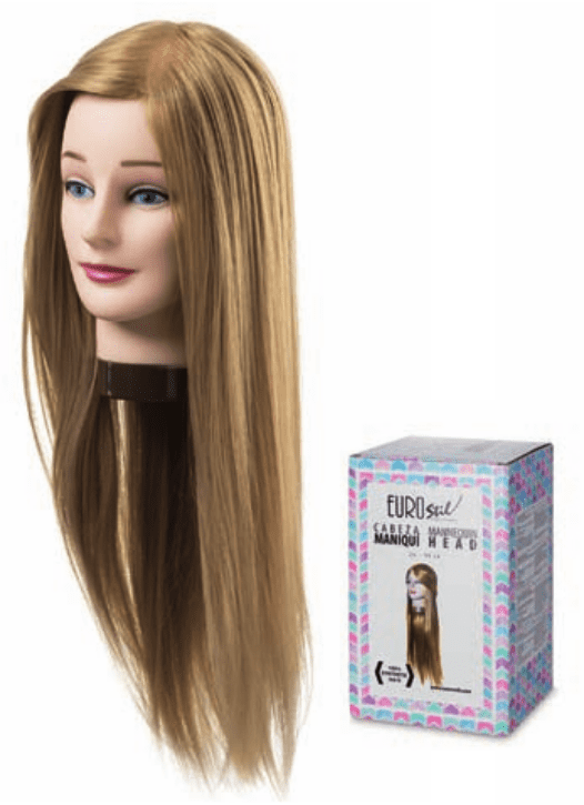 CABEZA MANIQUI CABELLO SINTETICO 45-55CM CINDY