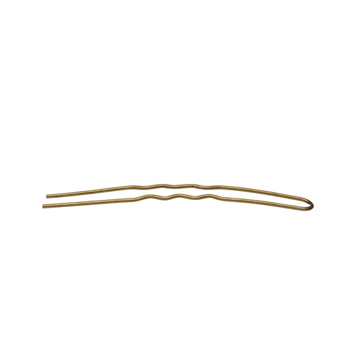 Bolsa 10 Horquillas Bronce Curva Moño Ondulada 75mm